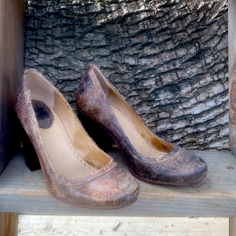 Women’s Frye Leather Chunky Heels